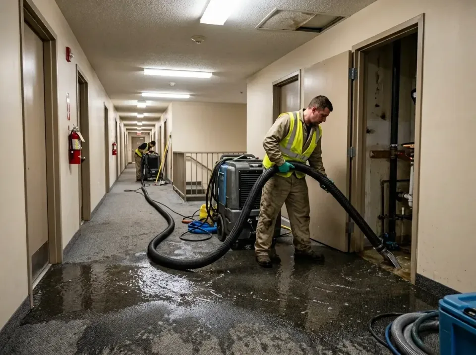 multi-unit-apartment-hallway-f-005 — frequently asked questions, Emergency Burst Pipe Water Extraction & Removal in Fitzgera…
